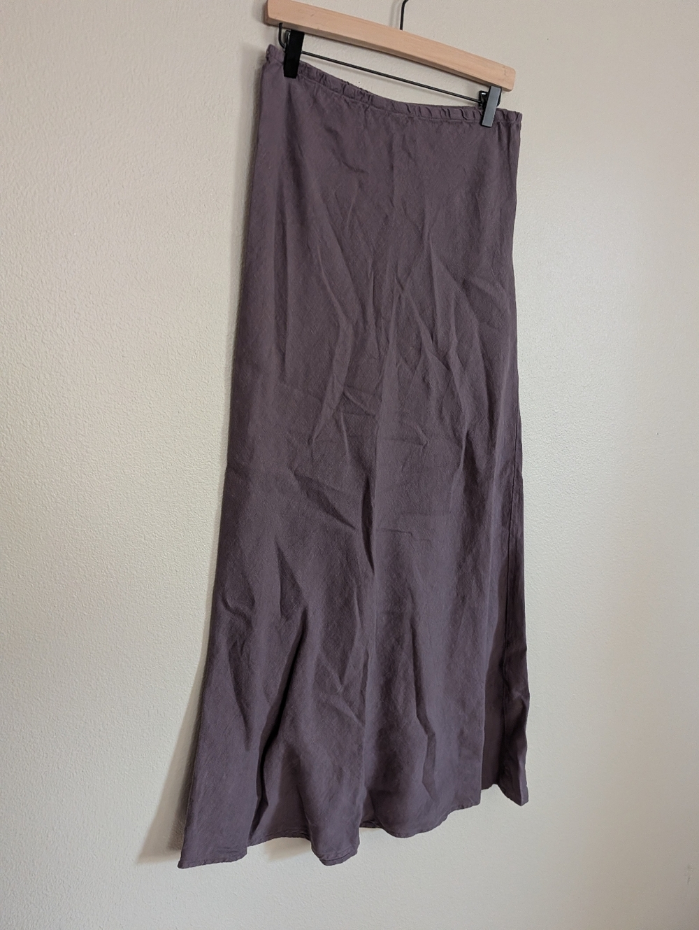 Bryn Walker Light Linen Purple Maxi Skirt Pull On Elastic Waist Size Small - Picture 4 of 9